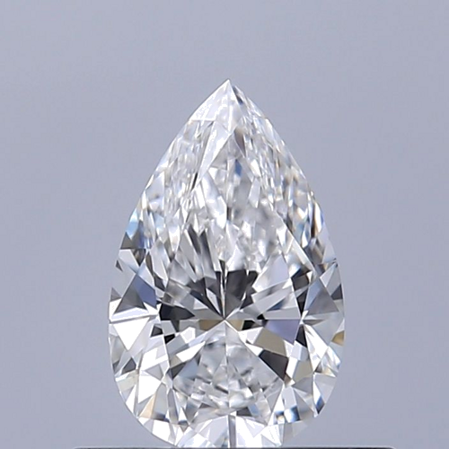 0.42 carat D-VVS2 Natūralus Pear Deimantas (1)