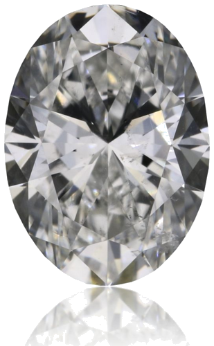 0.6 carat F-SI2 Natūralus Oval Deimantas (1)