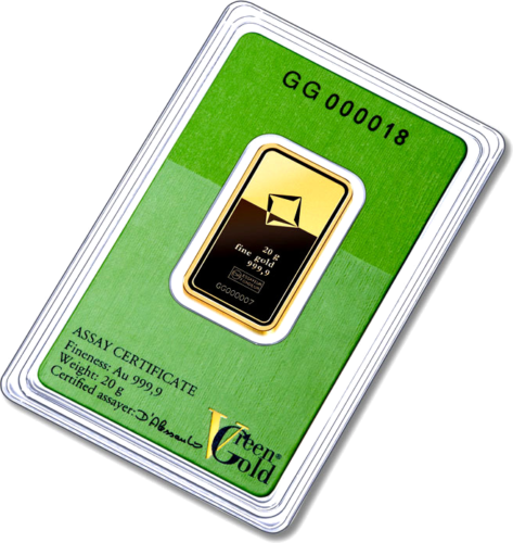 20 г Инвестиционный золотой слиток Green Gold Valcambi (4)