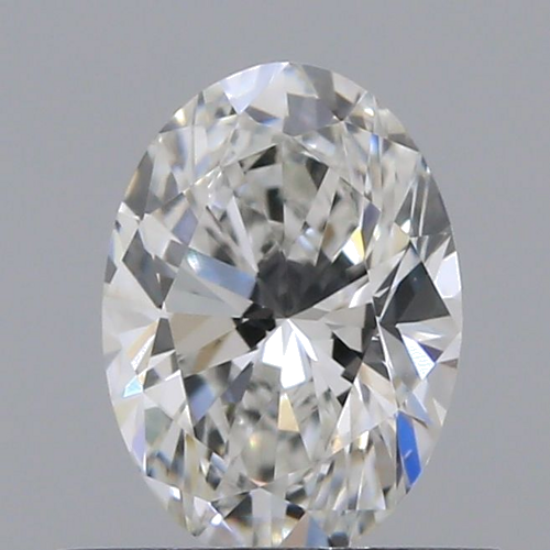 0.5 carat F-VVS2 Natūralus Oval Deimantas (1)
