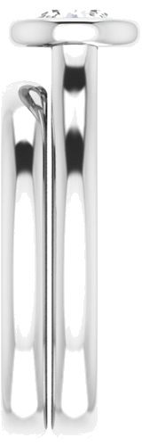 14K White  5.5 mm Round Solitaire Engagement Ring Mounting (9)