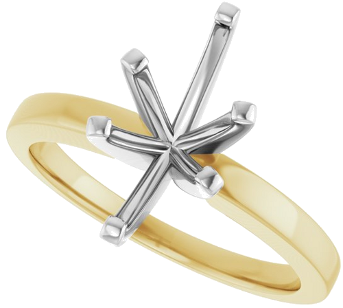 Sužadėtuvių Žiedas „Solitaire“ 14k yellow/white gold Marquise 12mm x 6mm (5)