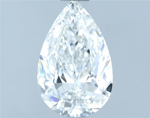0.8 carat F-VVS1 Natūralus Pear Deimantas (1)