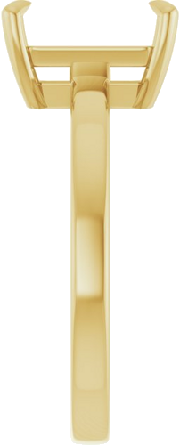 Sužadėtuvių Žiedas „Solitaire“ 585 Geltonojo Aukso Emerald 9mm x 7mm (4)