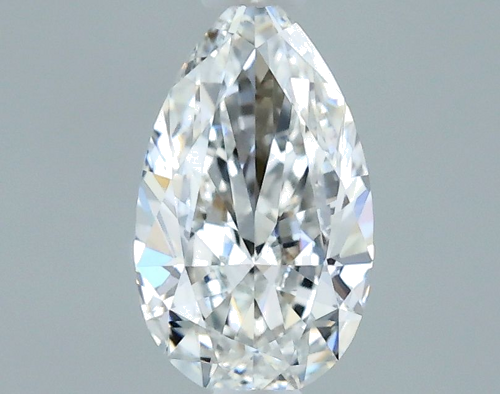 0.37 carat F-VVS2 Natūralus Pear Deimantas (1)