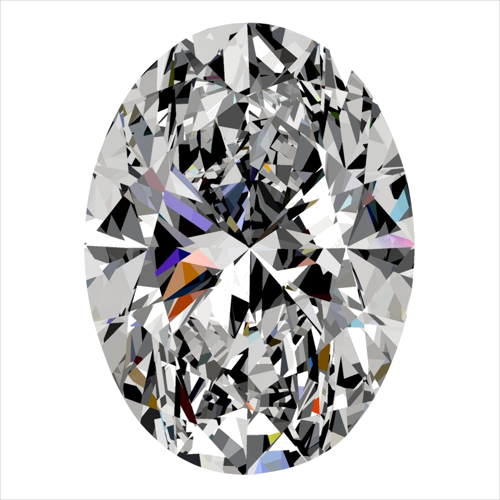 0.3 carat G-SI1 Natūralus Oval Deimantas (1)