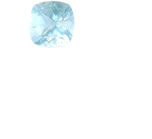 0.51 carat BLUE Cushion Aquamarine (1)