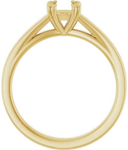 Sužadėtuvių Žiedas „Double Claw-Prong Solitaire“ 18k yellow gold Round 5.5mm (2)