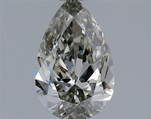 1.0 carat Fancy Gray-SI2 Natūralus Pear Deimantas (1)