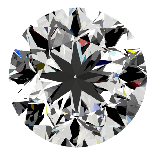 0.4 carat F-VVS1 Very Good cut Natūralus Round Deimantas (1)