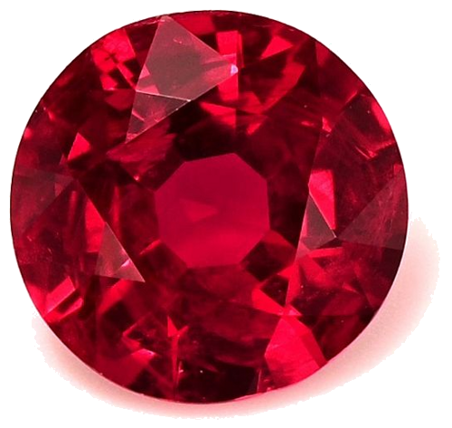 0.63 carat RED Round Rubinas (1)