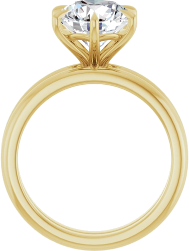 Sužadėtuvių Žiedas „Solitaire“ 14k yellow gold Round 9mm (7)