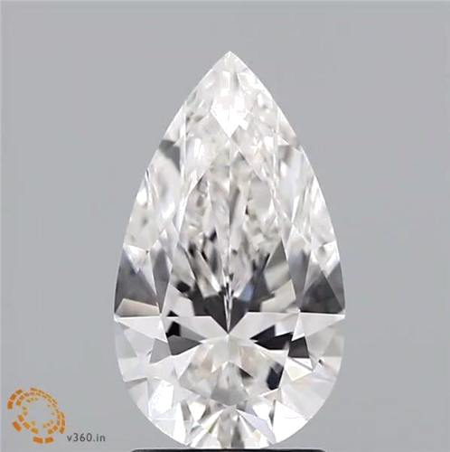 2.06 carat I-VVS1 Natūralus Pear Deimantas (1)