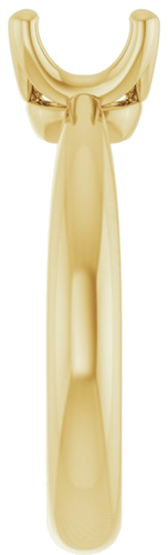 Sužadėtuvių Žiedas „Solitaire Crown-Inspired“ 14k yellow gold Cushion 6.5mm (4)
