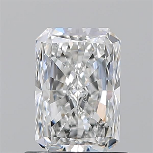 1.01 carat F-SI1 Natūralus Radiant Deimantas (1)