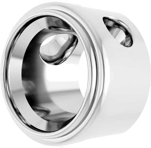 Pakabukas „Bezel-Set Solitaire“ 14k white gold Round 7mm (2)
