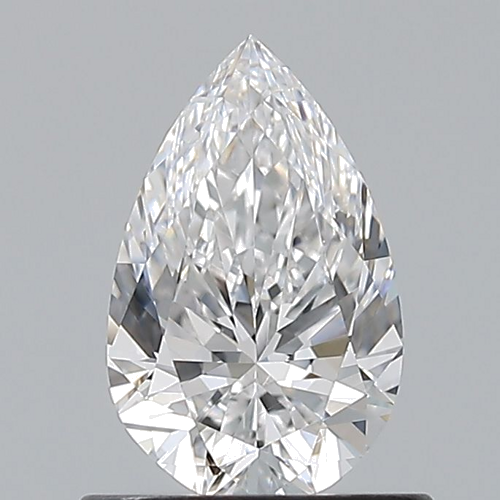 0.7 carat D-VVS2 Natūralus Pear Deimantas (1)