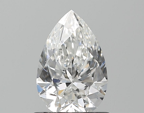 0.9 carat F-VVS1 Natūralus Pear Deimantas (1)