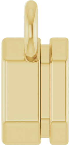 Pakabukas „Solitaire“ 14k yellow gold Emerald 5mm x 3mm (3)