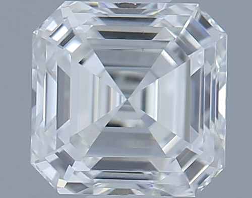0.5 carat F-VS2 Natūralus Asscher Deimantas (1)