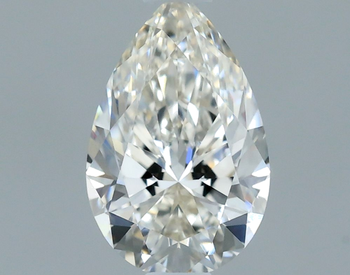 0.55 carat F-VVS2 Natūralus Pear Deimantas (1)