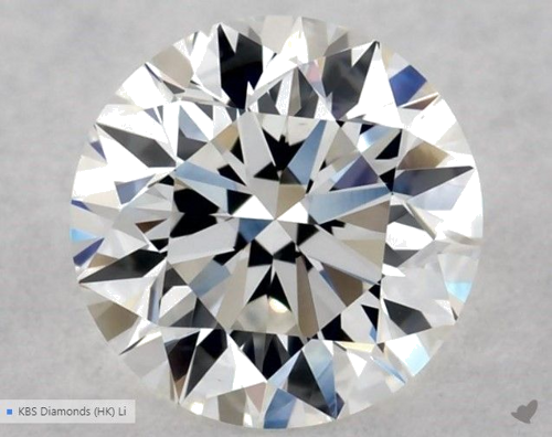 0.57 carat G-VVS2 Excellent cut Natūralus Round Deimantas (1)