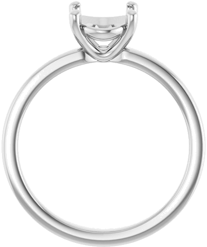 Sužadėtuvių Žiedas „Solitaire“ 10k white gold Oval 9mm x 7mm (2)