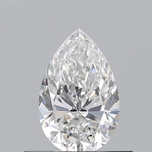 0.5 carat F-VVS2 Natūralus Pear Deimantas (1)