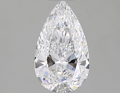 0.51 carat D-VS2 Natūralus Pear Deimantas (1)