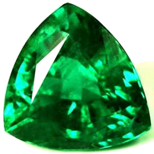 1.05 carat GREEN Trilliant Smaragdas (1)
