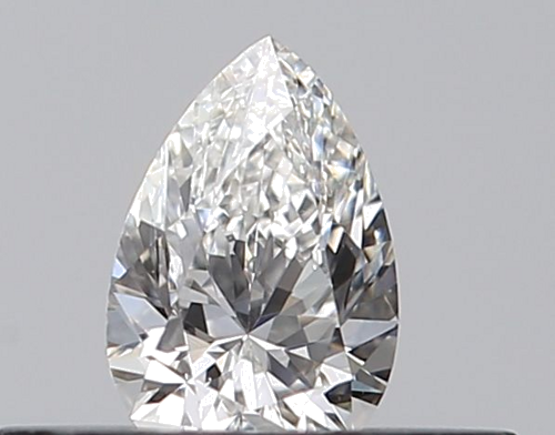 0.23 carat F-VVS2 Natūralus Pear Deimantas (1)