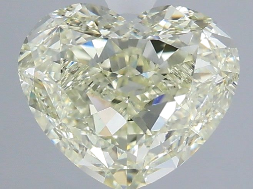 1.55 carat Fancy Light Greenish Yellow-VS1 Natūralus Heart Deimantas (1)