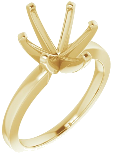 Sužadėtuvių Žiedas „Solitaire“ 14k yellow gold Oval 11mm x 9mm (1)