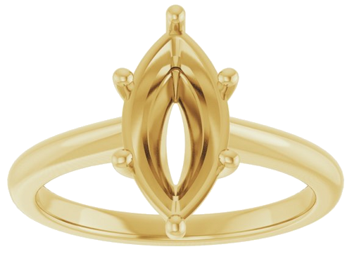 Sužadėtuvių Žiedas „Solitaire“ 14k yellow gold Marquise 12mm x 6mm (3)