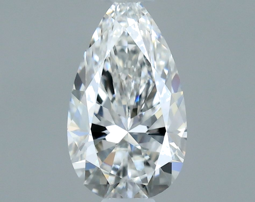 0.34 carat F-VVS2 Natūralus Pear Deimantas (1)
