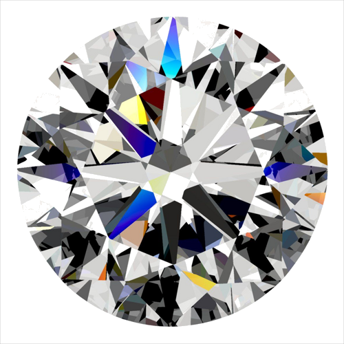 0.4 carat E-SI1 Very Good cut Natūralus Round Deimantas (1)