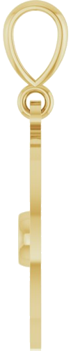 Pakabukas „Starburst Cabochon“ 14k yellow gold Round 3mm (3)