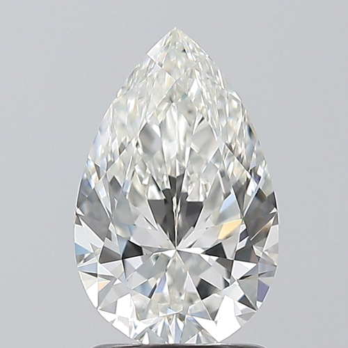 1.5 carat G-VS1 Natūralus Pear Deimantas (1)