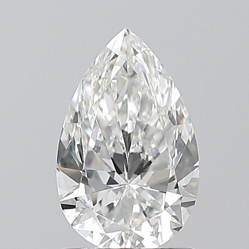 1.0 carat G-VS2 Natūralus Pear Deimantas (1)