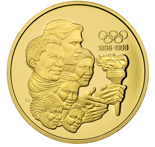 1992 Kanada Olimpinis judėjimas 175 dolerių auksinė moneta (1)