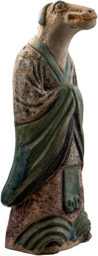 Senās Ķīnas Ming dinastijas keramikas zodiaka figūra (3)