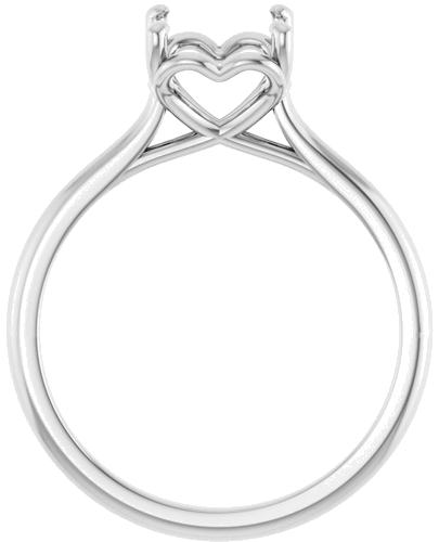 Sužadėtuvių Žiedas „Solitaire“ 585 Baltojo Aukso Round 8mm (2)