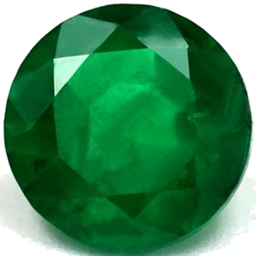 0.67 carat GREEN Round Smaragdas (1)