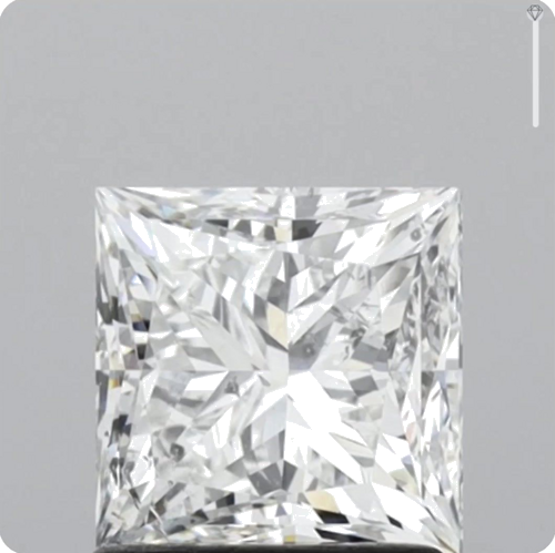 1.51 carat G-SI2 Natūralus Princess Deimantas (1)