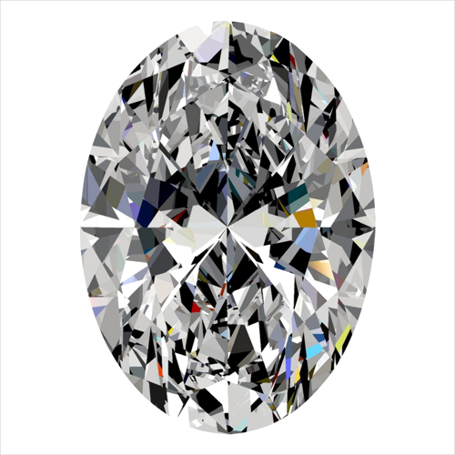 0.52 carat F-VS1 Natūralus Oval Deimantas (1)