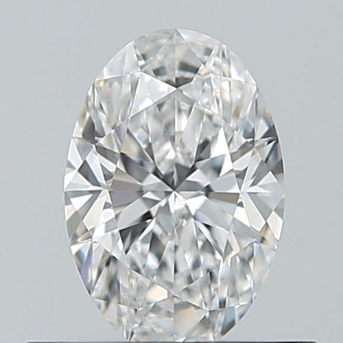 0.5 carat D-VVS2 Natūralus Oval Deimantas (1)