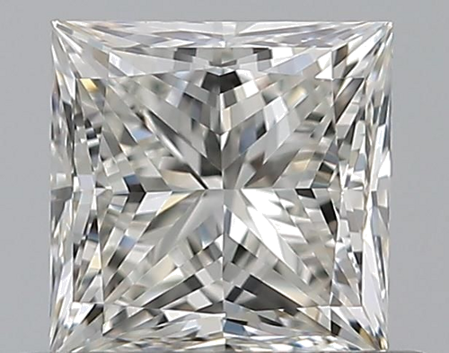 0.51 carat H-VVS2 Natūralus Princess Deimantas (1)