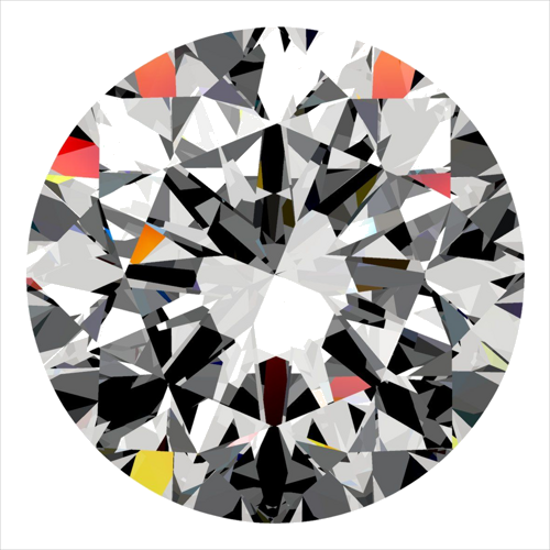 0.5 carat G-VS2 GD cut Natūralus Round Deimantas (1)