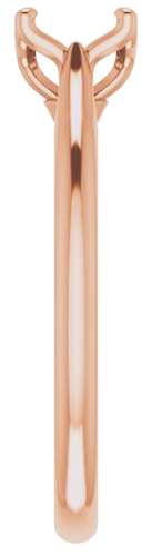 Sužadėtuvių Žiedas „Solitaire“ 585 Rožinis Aukso Round 6mm (4)