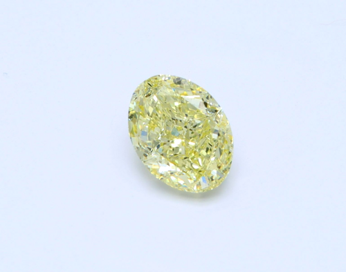 1.0 carat Fancy Yellow-VS2 Natūralus Oval Deimantas (1)